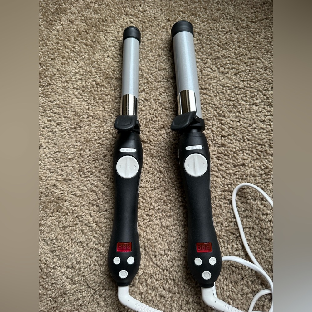 Set of 2 Beachwaver Beach Waves Hair Curling Irons 1 inch 1.25 inch NEW S1 S1.25